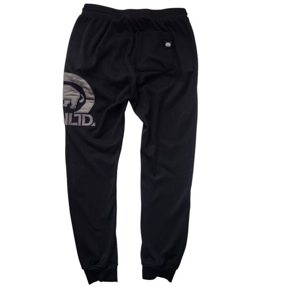 Ecko Unltd. Black Jogger Sweatpants M-Y2k, Hip-hop-Big Rhino Logo-Streetwear - Picture 5 of 12